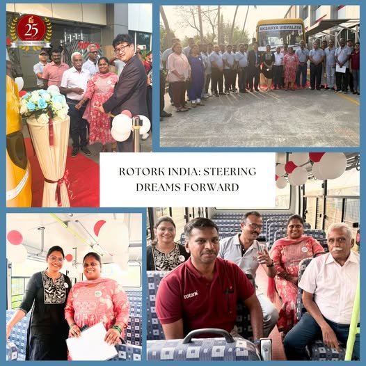 Read more about the article Rotork Controls (India) Private Limited has generously sponsored a school bus for the students of Akshaya Vidyalaya as part of their CSR activities.